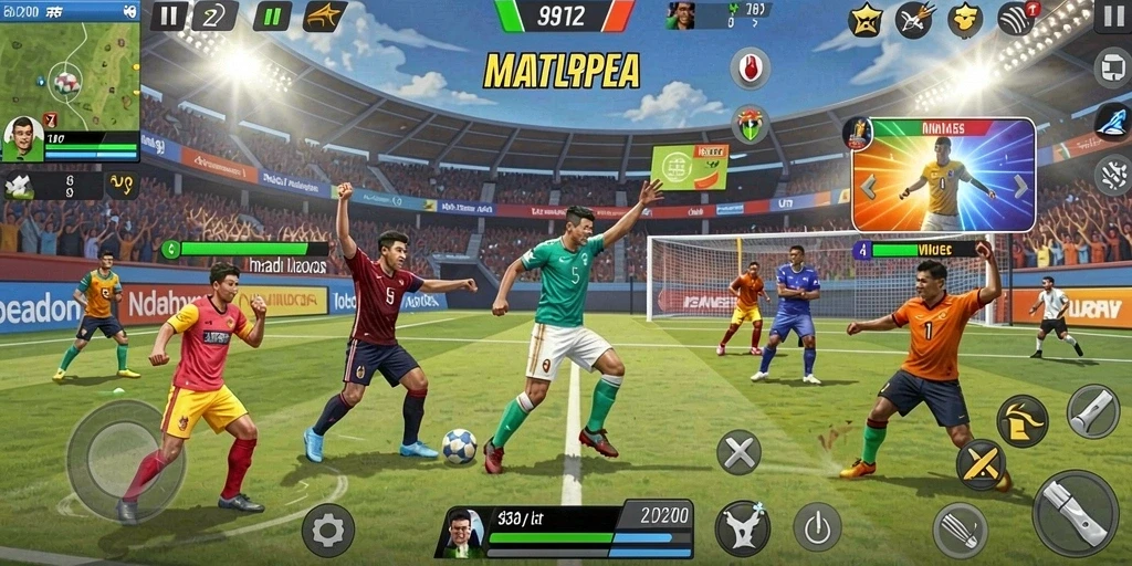Interaksi multiplayer yang seru dalam F32.